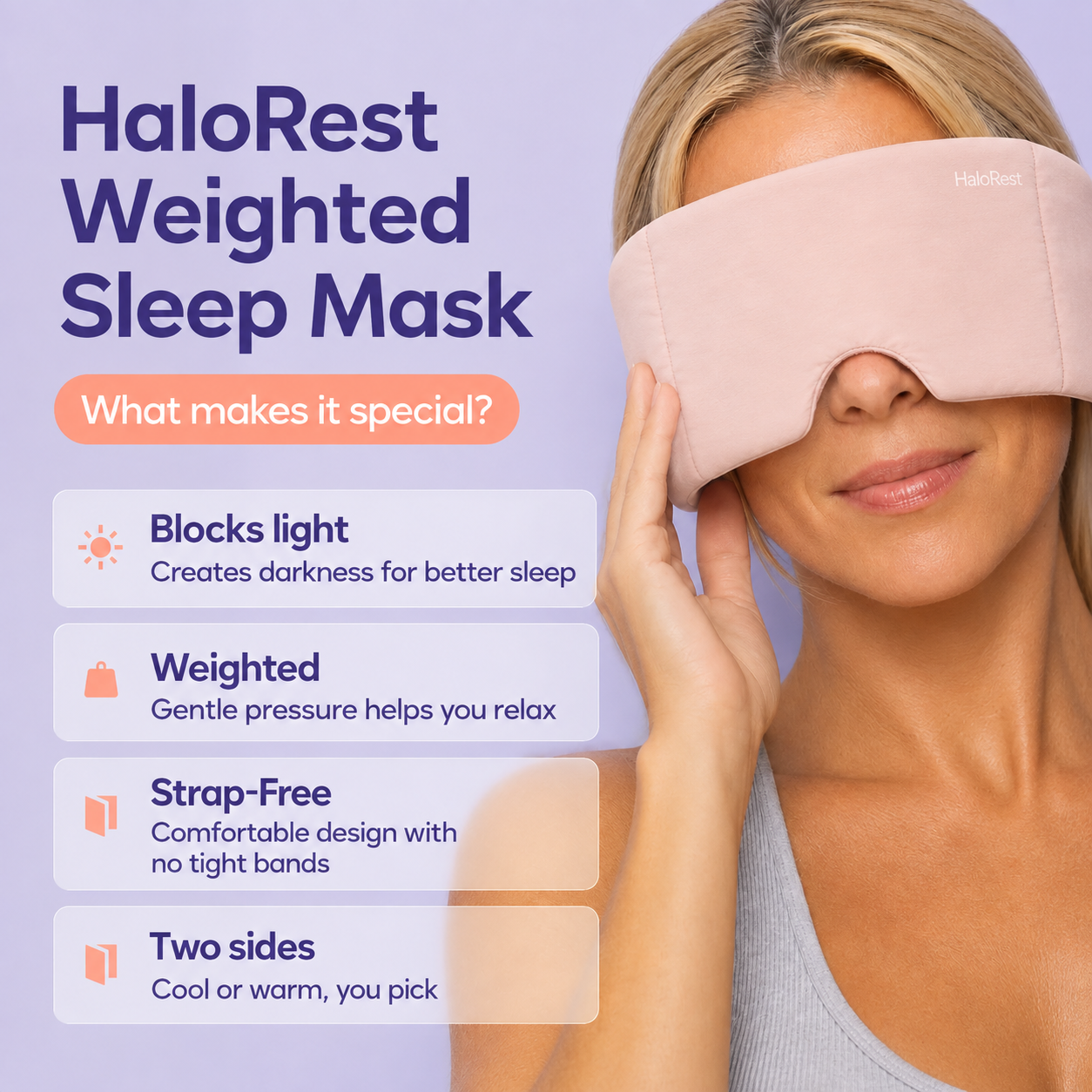 HaloRest™ Weighted Sleep Mask