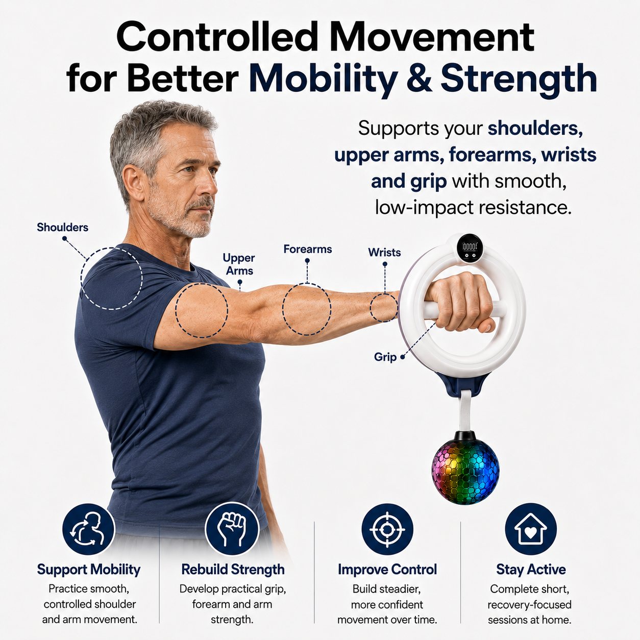 HaloFlex™ 360° Rotating Arm & Upper Body Trainer