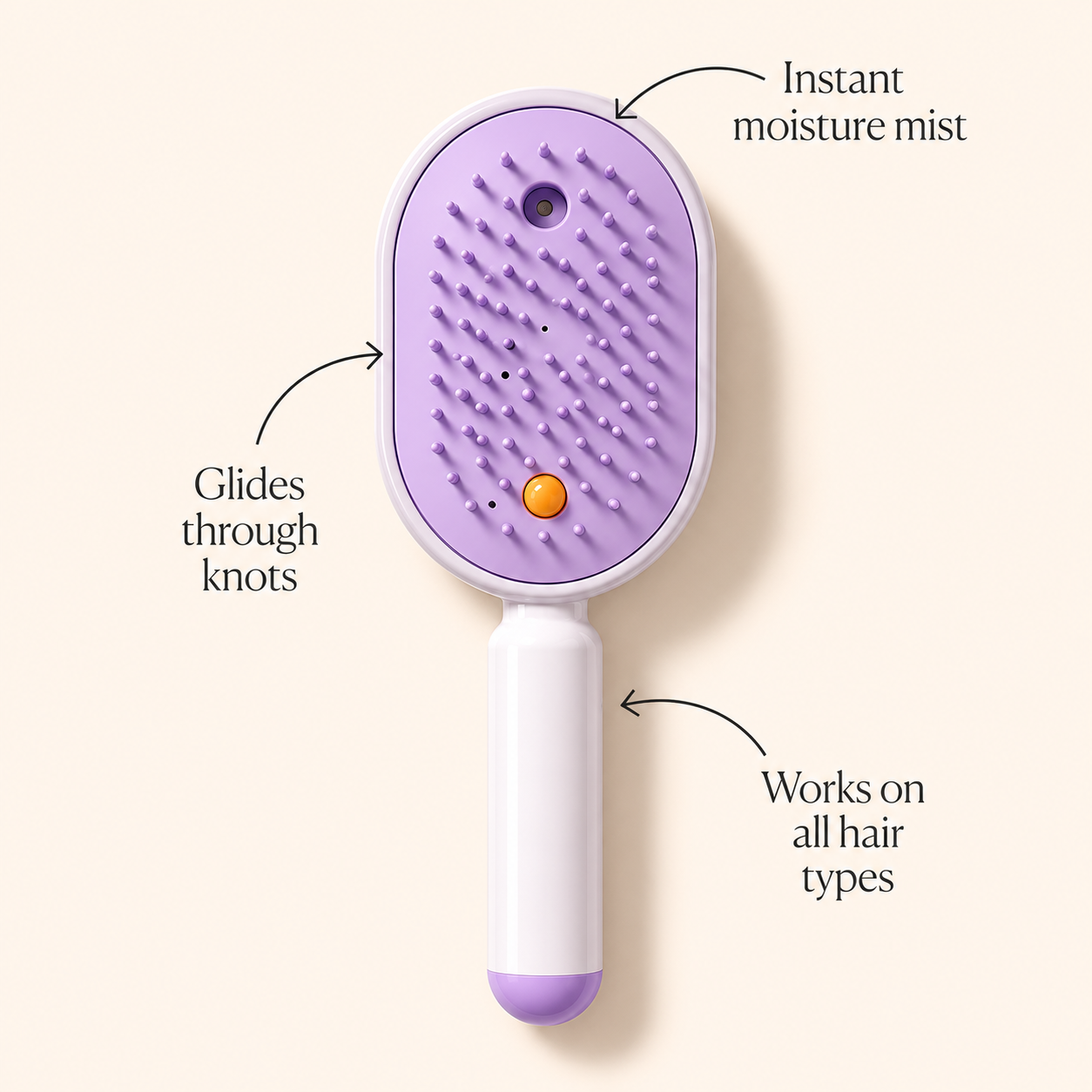 HaloBrush™ 3-in-1 Electric Spray Massage Comb: Detangle, Hydrate, and Scalp Massage