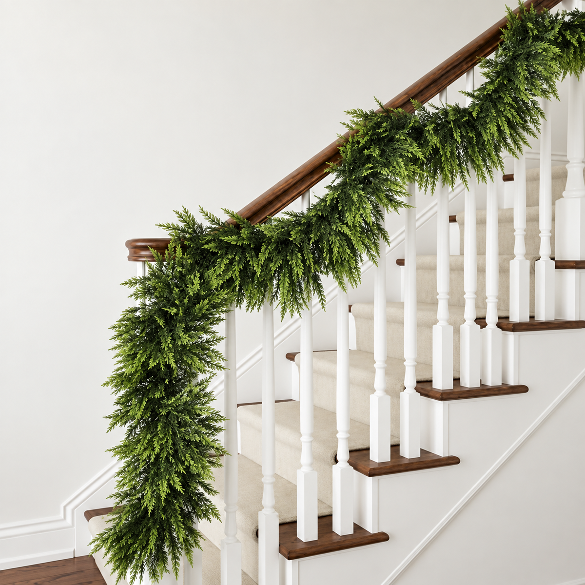 Everpine™ Real Touch Cedar Garland — 2 Pack