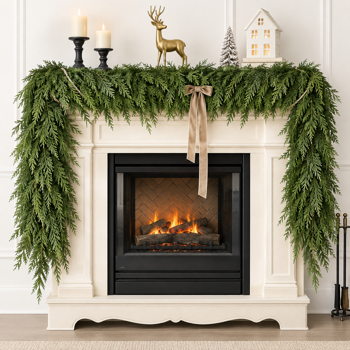 Everpine™ Real Touch Cedar Garland — 2 Pack